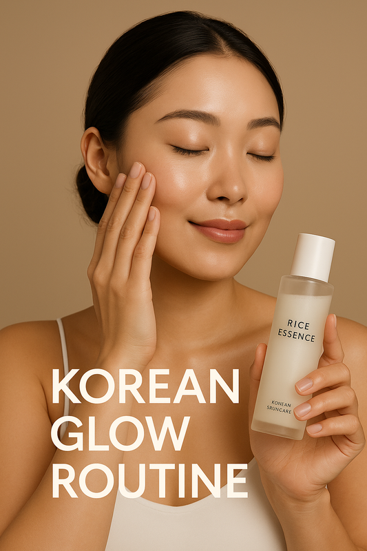 Korean Rice Probiotic Skincare Set – Essence, Toner, Sunscreen & Cream | Brightening & Moisturizing Korean Beauty Kit